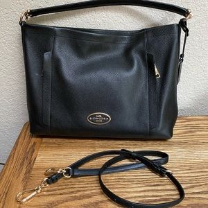 Coach bag with crossbody strap